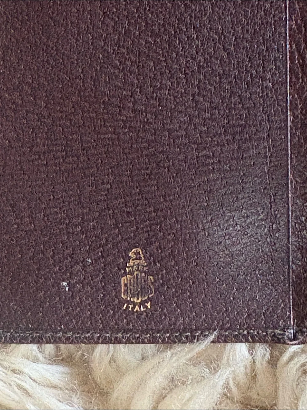 Vintage Mark Cross Brown Leather Wallet